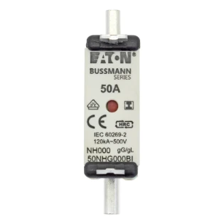Eaton - Smeltpatroon (mes) - NH FUSE 50AMP 500V SIZE 000 GG IMGL 50NHG000BI 6376506
