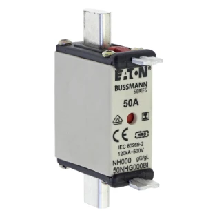 Eaton - Smeltpatroon (mes) - NH FUSE 50AMP 500V SIZE 000 GG IMGL 50NHG000BI 6378177