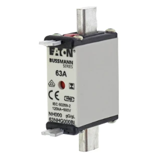 Eaton - Smeltpatroon (mes) - NH FUSE 63AMP 500V SIZE 000 GG IMGL 63NHG000BI 6378238