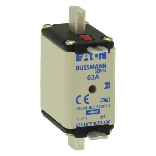 Eaton - Smeltpatroon (mes) - EATON 63Amp 400V AC GFF 00 NH FUSE 63NHFF00BI-400 6378578