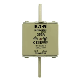 Eaton - Smeltpatroon (mes) - NH FUSE 355AMP 500V gG SIZE 3 DUAL 355NHG3B 6379384