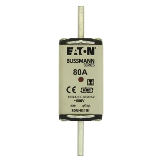 Eaton - Smeltpatroon (mes) - NH FUSE 80A 500V AC gG  SIZE 1 80NHG1BI 6380492
