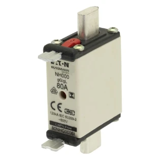Eaton - Smeltpatroon (mes) - NH FUSE 80AMP 500V SIZE 000 GG IMGL 80NHG000BI 6385431