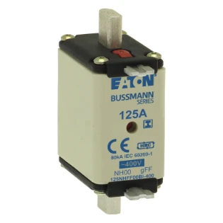 Eaton - Smeltpatroon (mes) - 125Amp 400V AC GFF 00 NH FUSE 125NHFF00BI-400 6386721