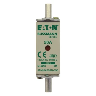 Eaton - Smeltpatroon (mes) - NH FUSE 10AMP 690V aM SIZE 000 10NHM000B-690 6386965