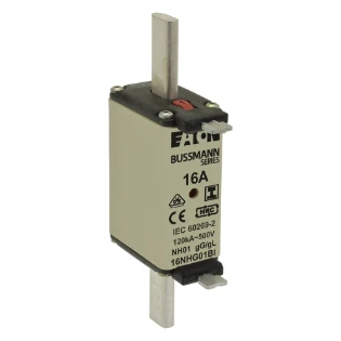 Eaton - Smeltpatroon (mes) - NH FUSE 16A 500V GL/GG SIZE 01 16NHG01BI 6387466