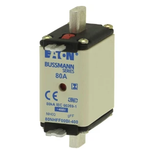 Eaton - Smeltpatroon (mes) - 80Amp 400V AC GFF 00 NH FUSE 80NHFF00BI-400 6387723
