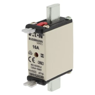 Eaton - Smeltpatroon (mes) - NH FUSE 16AMP 500V SIZE 000 GG IMGL 16NHG000BI 6387948