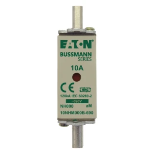 Eaton - Smeltpatroon (mes) - NH FUSE 10AMP 690V aM SIZE 000 10NHM000B-690 6389452