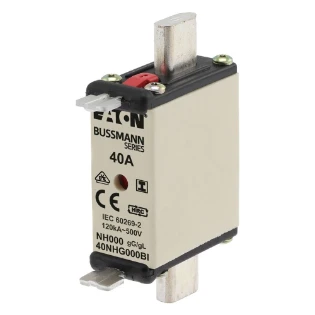 Eaton - Smeltpatroon (mes) - NH FUSE 40AMP 500V SIZE 000 GG IMGL 40NHG000BI 6390527