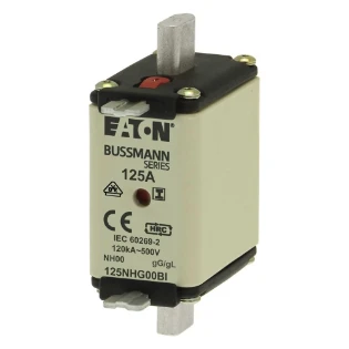 Eaton - Smeltpatroon (mes) - NH FUSE 125A 500V GL/GG SIZE 00 125NHG00BI 6393194
