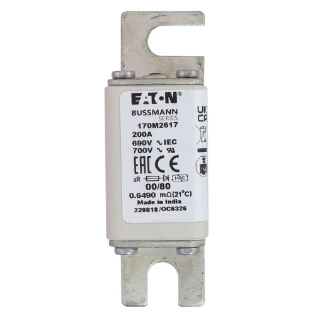 Eaton - HRC zekering - FUSE 200A 690V 00/80 AR UR 170M2617 6404530