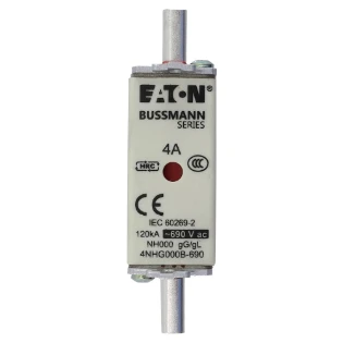 Eaton - Smeltpatroon (mes) - NH FUSE 4AMP 690V SIZE 000 GG MGL 4NHG000B-690 6418858