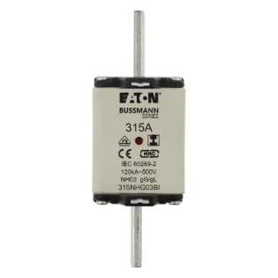 Eaton - Smeltpatroon (mes) - NH FUSE 315A 500V GL/GG SIZE 03 315NHG03BI 6419832