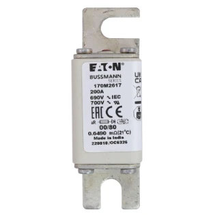 Eaton - HRC zekering - FUSE 200A 690V 00/80 AR UR 170M2617 6421181