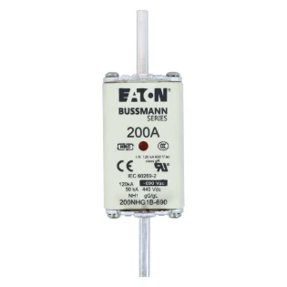 Eaton - Smeltpatroon (mes) - NH FUSE 200AMP 690V AC gG 1 DUAL IN 200NHG1BI-690 6422198