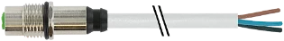 Murrelektronik - Ronde connector, inbouw (met kabel) - connecting cable 7000-17197-2920300 648723