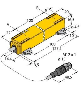 Turck Wegsensor LI100P1-Q17LM1-LIU5X2-0.3-RS5 1590726 6591740