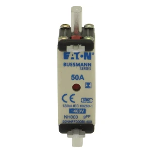 Eaton - Smeltpatroon (mes) - EATON 50Amp 400V AC GFF 000 NH FUSE 50NHFF000BI-400 6837142