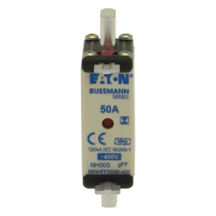 Eaton - Smeltpatroon (mes) - EATON 50Amp 400V AC GFF 000 NH FUSE 50NHFF000BI-400 6837164