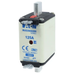 Eaton - Smeltpatroon (mes) - 125Amp 400V AC GFF 00 NH FUSE 125NHFF00BI-400 6838971
