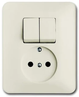 ABB - Schakelaar/wandcontactdoos combinatie - 4310/5 UJ-212-503 2CKA001611A0151 684019