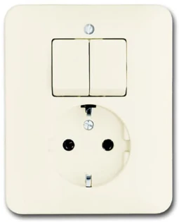 ABB - Schakelaar/wandcontactdoos combinatie - 4310/5 EUJ-212-503 2CKA001611A0011 684125