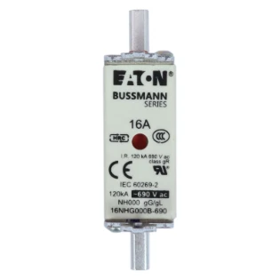 Eaton - Smeltpatroon (mes) - NH FUSE 16AMP 690V SIZE 000 GG MGL 16NHG000B-690 6843204