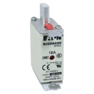 Eaton - Smeltpatroon (mes) - NH FUSE 16AMP 690V SIZE 000 GG MGL 16NHG000B-690 6843345