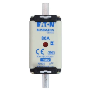 Eaton - Smeltpatroon (mes) - 80Amp 400V AC GFF 00 NH FUSE 80NHFF00BI-400 6844295