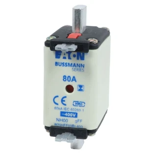 Eaton - Smeltpatroon (mes) - 80Amp 400V AC GFF 00 NH FUSE 80NHFF00BI-400 6844297