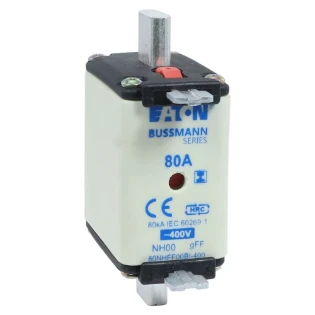 Eaton - Smeltpatroon (mes) - 80Amp 400V AC GFF 00 NH FUSE 80NHFF00BI-400 6844298