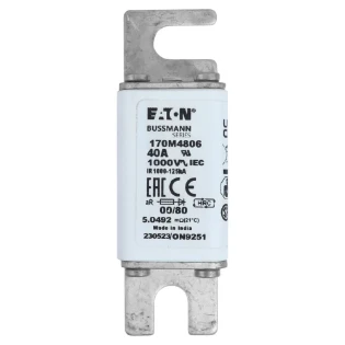 Eaton - HRC zekering - FUSE 40A 1000V 00/80 AR 170M4806 6844740
