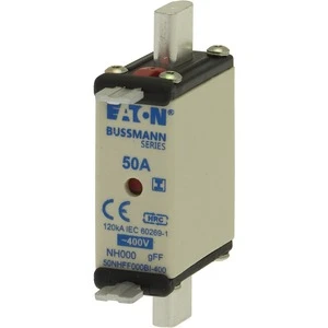 Eaton - Smeltpatroon (mes) - EATON 50Amp 400V AC GFF 000 NH FUSE 50NHFF000BI-400 693856