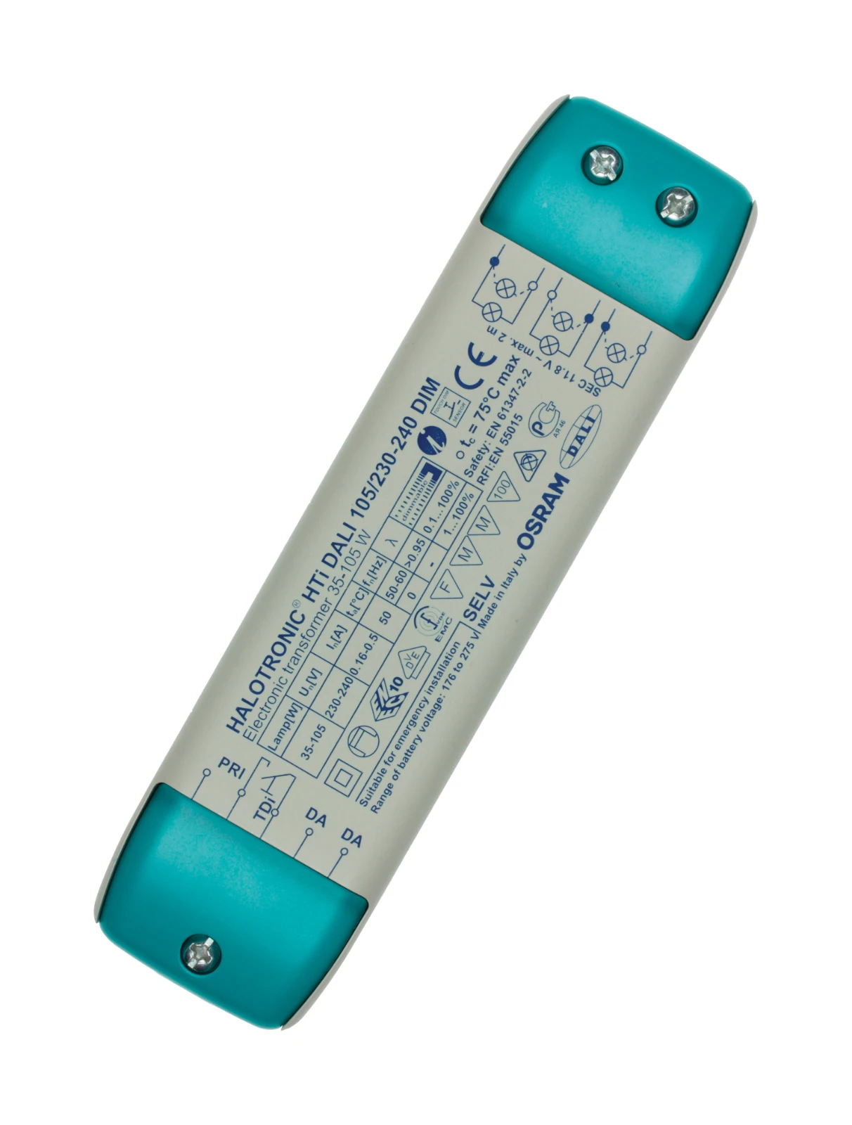 Osram Transformator laagvolt lichtsysteem HTI DALI 105/230-240 DIM UNV1 4008321420633 7078764