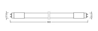 Ledvance - LED-lamp - LED TUBE T8 UNIVERSAL P 600 mm 7.5W 4099854026157 7170394