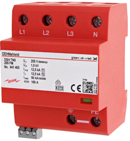 Dehn Gecombineerde afleider voor energietechniek DSH TNS 255 FM 941405 7275172