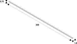 SLV - Mechanische toebehoren/onderdelen voor verlichtingsarmaturen - 1-fase spanningsrail afdekking zwar 1004783 7317295