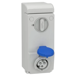 Schneider Electric - CEE-contactdoos uitschakelbaar, beveiligd (IEC 60309) - 83031 83031 7353221