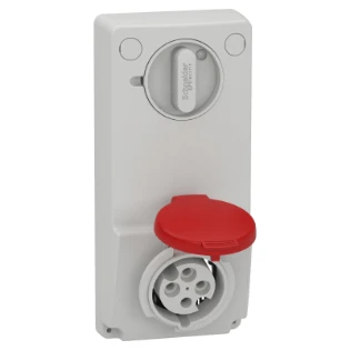 Schneider Electric - CEE-contactdoos uitschakelbaar, beveiligd (IEC 60309) - 82035 82035 7359059
