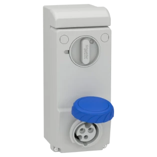 Schneider Electric - CEE-contactdoos uitschakelbaar, beveiligd (IEC 60309) - 83081 83081 7362853