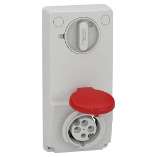 Schneider Electric - CEE-contactdoos uitschakelbaar, beveiligd (IEC 60309) - 82035 82035 7367194