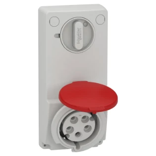 Schneider Electric - CEE-contactdoos uitschakelbaar, beveiligd (IEC 60309) - 82047 82047 7368117