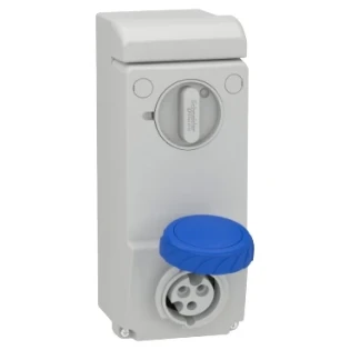 Schneider Electric - CEE-contactdoos uitschakelbaar, beveiligd (IEC 60309) - 83081 83081 7368251