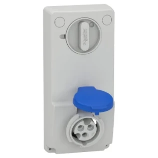 Schneider Electric - CEE-contactdoos uitschakelbaar, beveiligd (IEC 60309) - 82031 82031 7373577