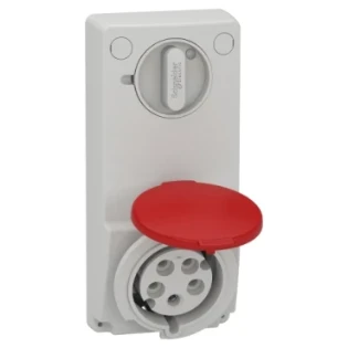 Schneider Electric - CEE-contactdoos uitschakelbaar, beveiligd (IEC 60309) - 82047 82047 7375040