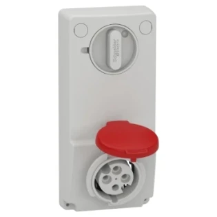 Schneider Electric - CEE-contactdoos uitschakelbaar, beveiligd (IEC 60309) - 82035 82035 7376843