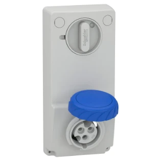 Schneider Electric - CEE-contactdoos uitschakelbaar, beveiligd (IEC 60309) - 82081 82081 7383955
