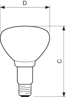 Philips - IR-lamp - BR125 IR 150W E27 230-250V CL 1CT/10 8711500575227 833461