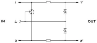Phoenix Contact - Overspanningsbeveiliging voor data en M&R - CTM 2X1- 60DC 2838542 892684